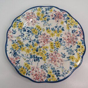 Set of 2 Pioneer Woman Pretty Posies Dinner Plate Floral Blue Yellow